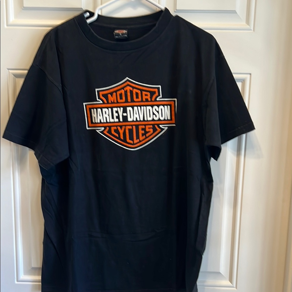 Harley-Davidson Black Short Sleeve Tee Iconic Design